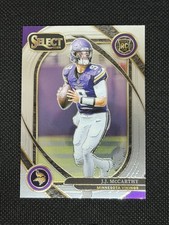 J.J. McCarthy RC 2024 Panini Select Club Level No. 246 Minnesota Vikings