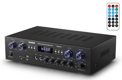  Donner MAMP5 Bluetooth HiFi 4 Chan Power Amplifier Receiver 440W Audio Amp NEW