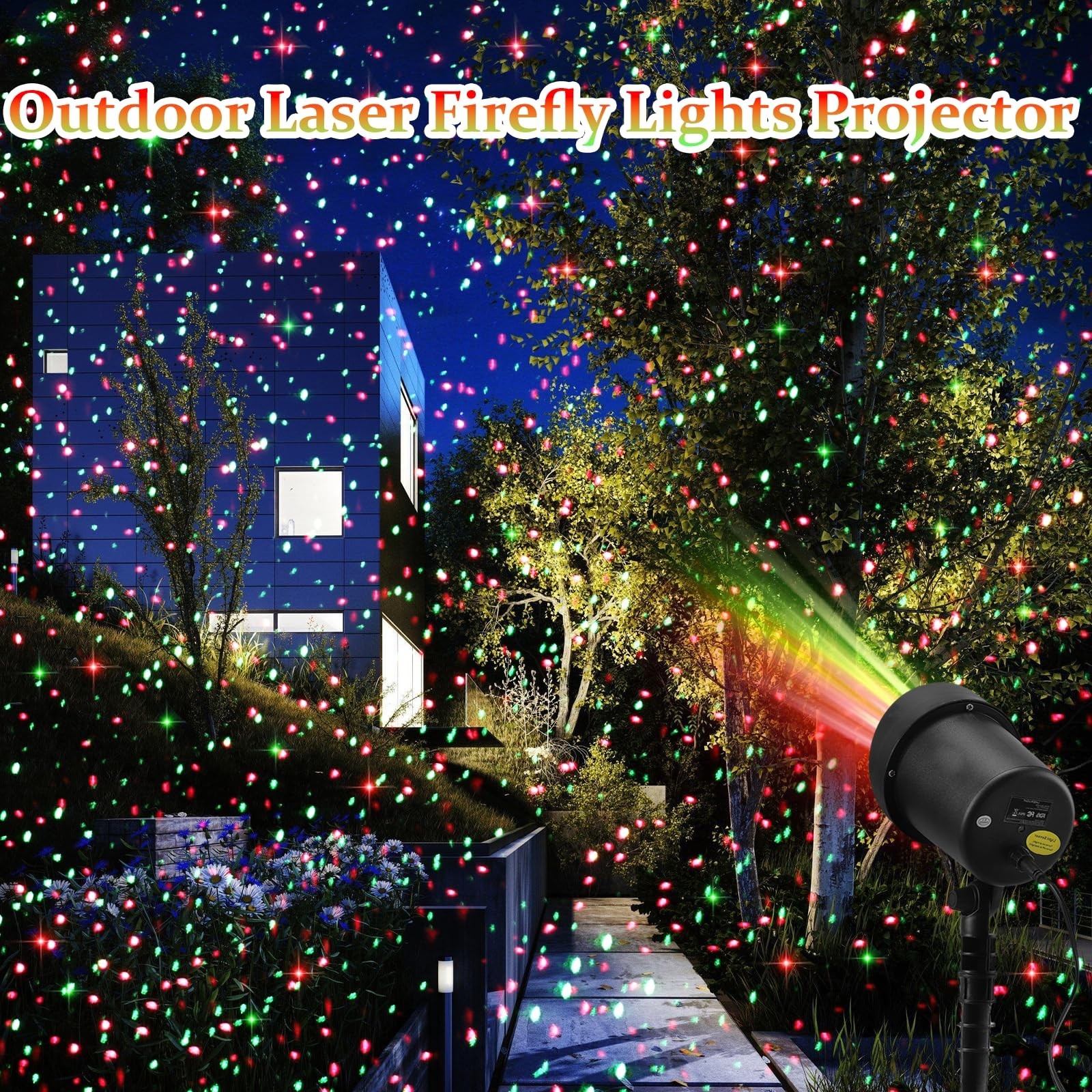 Laser Projector Lights Outdoor for Christmas, Motion Laser Christmas Lights P...