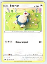 Snorlax Rare SWSH: Crown Zenith 109/159 NM on eBay