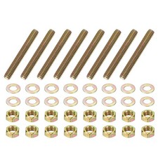 5/16" x 2-1/4" Color Zinc Fully Thread Rod 8 Pcs Carbon Steel Threaded Screw
