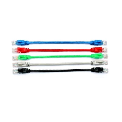 5-farbiges Combo CAT-6 Ethernet Kabel 30 cm kurzes Netzwerkkabel 10 Gbit/s - Bild 1 von 4