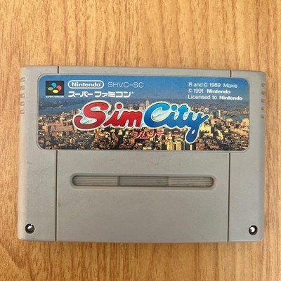 SimCity Super Famicom Japan Spiel nur Cartridge getestet SNES Nintendo Maxis ...