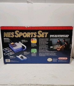 NES Sports Set Nintendo Entertainment System Console OriginalBox Untested Ass Is