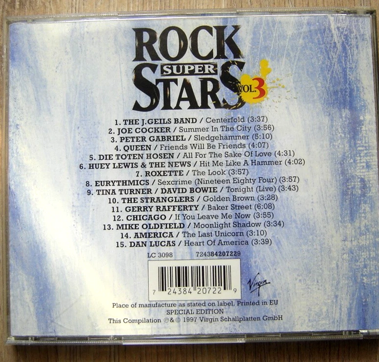 CD Rock Super Stars Vol.3 / 1997 - Bild 2 von 2