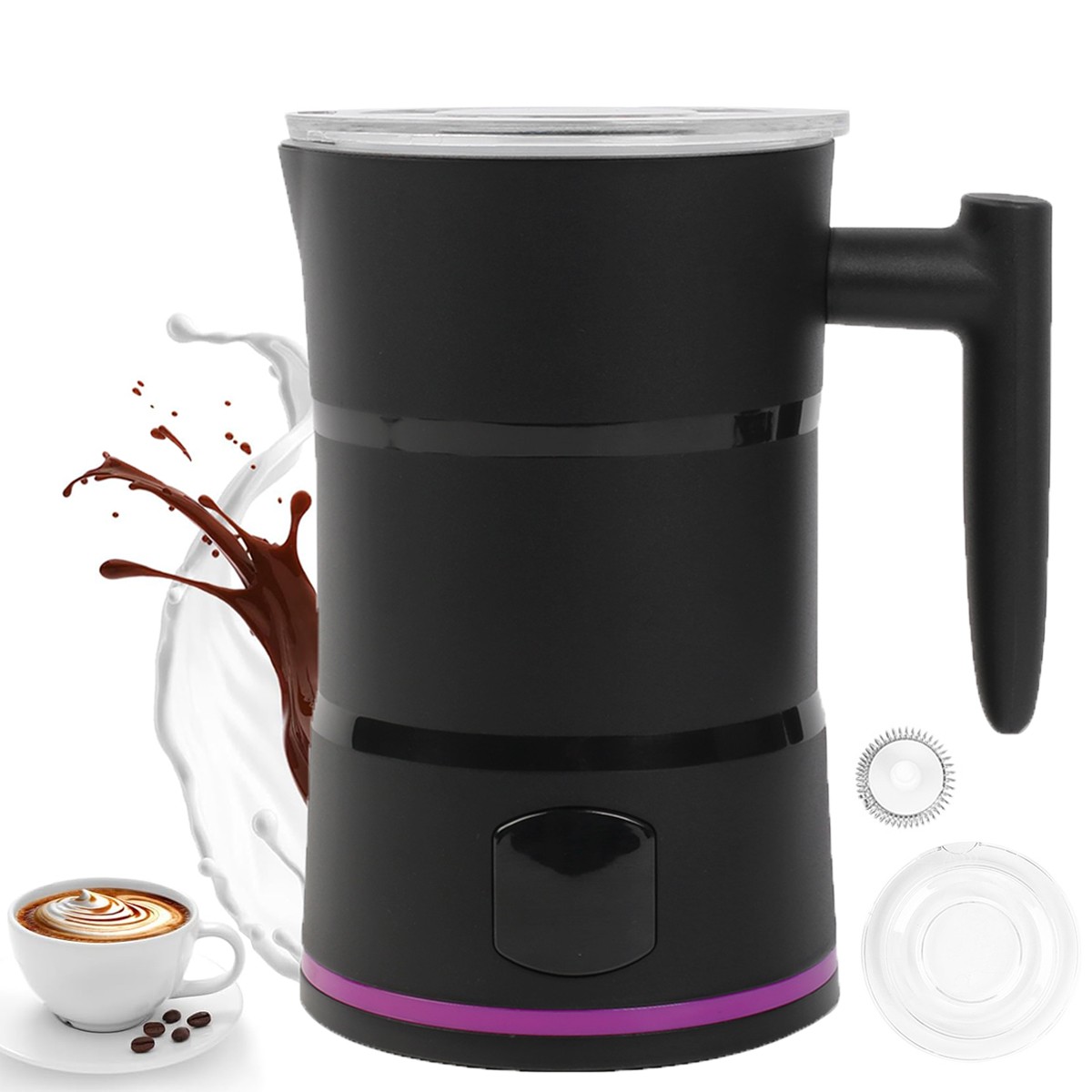 Electric Milk Frother 4 in 1 Automatic Frother Milk Steamer Latte Coffee Foam