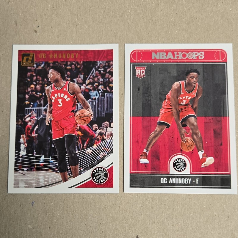 OG Anunoby Toronto Raptors - 2- Card Rookie Lot Panini Donruss/Hoops #23 #273