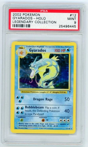 Gyarados 2002 Pokemon Legendary Collection PSA 9 #12