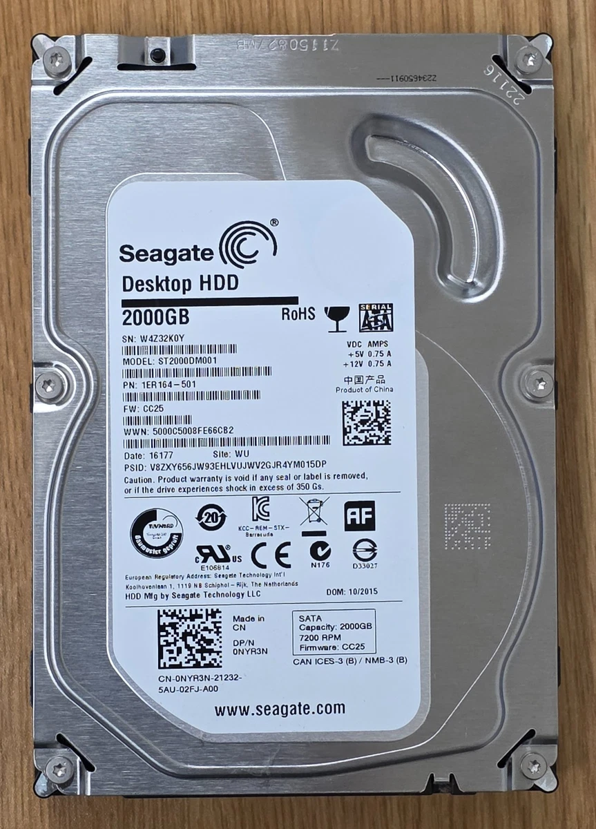 Seagate Barracuda St2000dm001 2tb for sale | eBay