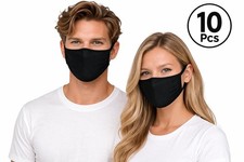 450 Face Mask 10 Pack 3 Ply 100  Cotton One Size Fit Most Reusable Washables
