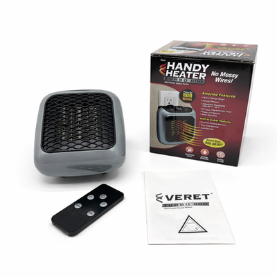 #ad Outlet Small Handy Space Heater Turbo 800 Watts with Adjustable Thermostat $20.20