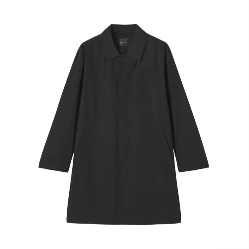 MUJI Water Repellent Stand Fall Collar Coat Mens Size M in Black - product listing photo