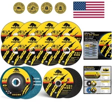 Grinding & Cutting Wheels 4 1/2 inch Set,Angle Grinder Wheel Set,Cut Off Whee...