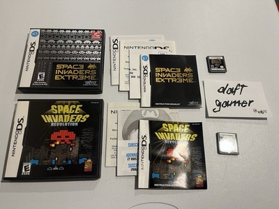 Space Invaders Extreme & Revolution COMPLETE CIB Nintendo DS Taito 3DS