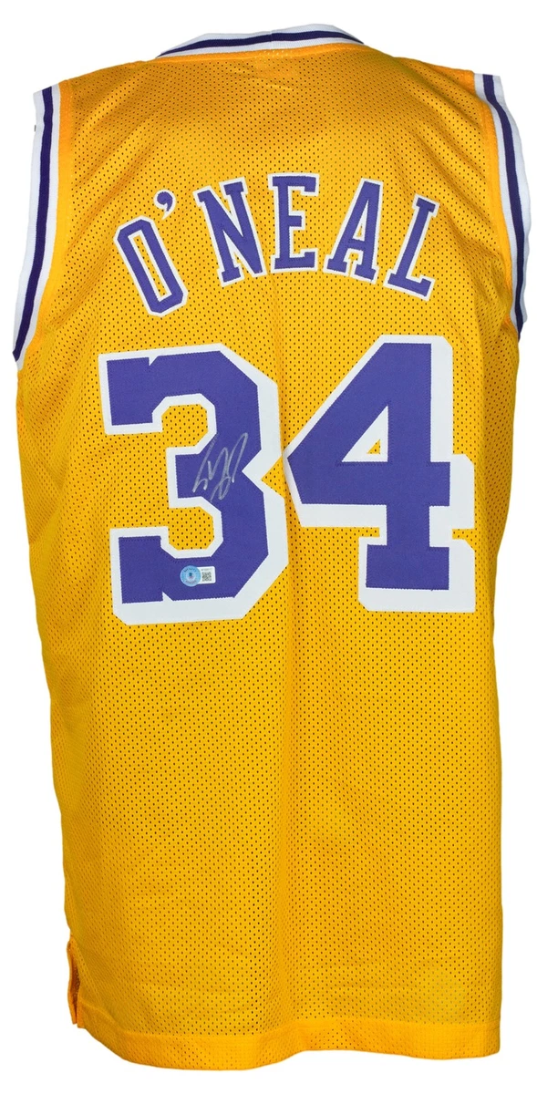Maillot Lakers Mitchell & Ness Signé Shaquille O'Neal - Authentifié JSA - Memorabilia NBA