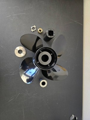 4Blades 13X19 Aluminum Propeller For Mercury Engines 40-140HP 15 Spline Tooth,RH