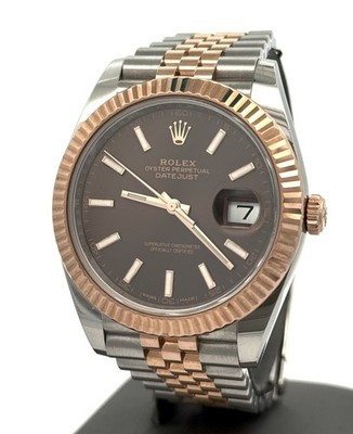 Pre-Owned Rolex Datejust 41mm, 2 tone 18k Rose Gold Watch, 126331, Box/Card