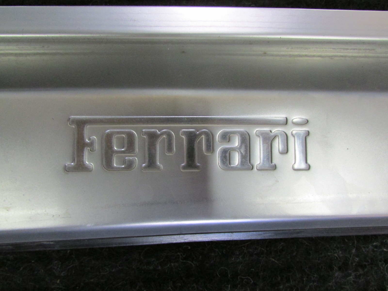 Ferrari 360, LH, Left Stainless Door Step Plate, Used, P/N 65525100