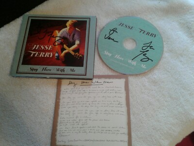 Autographed JESSE TERRY Stay Here With Me CD 2013 Private Press NM Country Pop