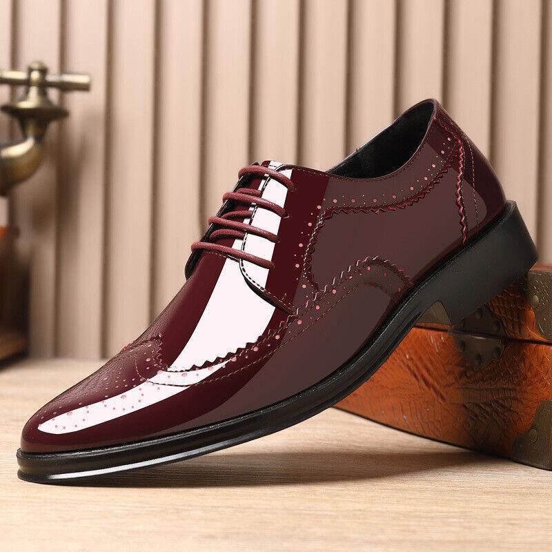 SAOLA Abito stringato a punta da uomo Oxford scarpe da derby formali business punta brogue