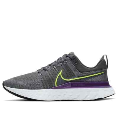 Nike React Infinity Run Flyknit 2 ''Grey Volt'' Laufschuhe (CT2357-004) NEU