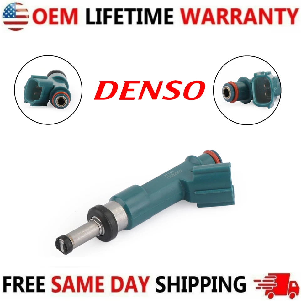 OEM DENSO x4 Fuel Injectors For Toyota Prius & Lexus CT200h 1.8L I4 #23250-37020 - Image 3 of 4