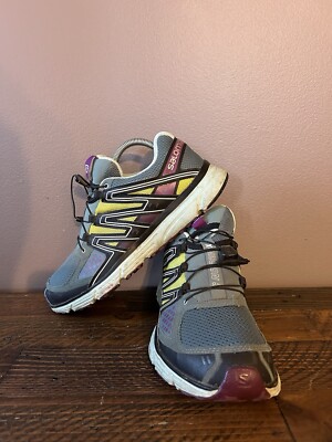 Salomon X Mission 3 Women s Size 9.5 Black Green Trail Running Shoes - 402382