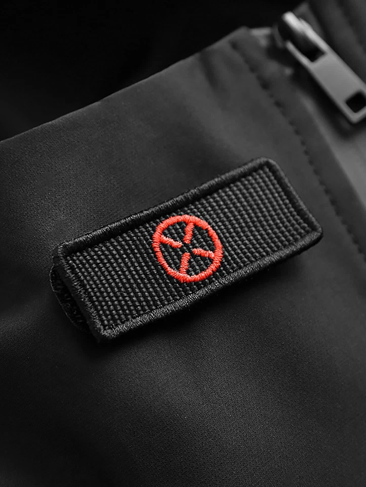 Niepce Men's Techwear Hooded Jacket Streetwear Windbreaker Tactical Utility Coat - Image 4 of 4