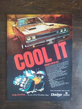 Vintage 1969 Dodge Coronet Super Bee Full Page Original Ad 1223