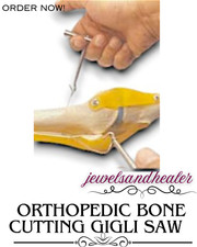 Surgical Bone Cutting Gigli Saw 20" Wire & Handles - Orthopedic Tool