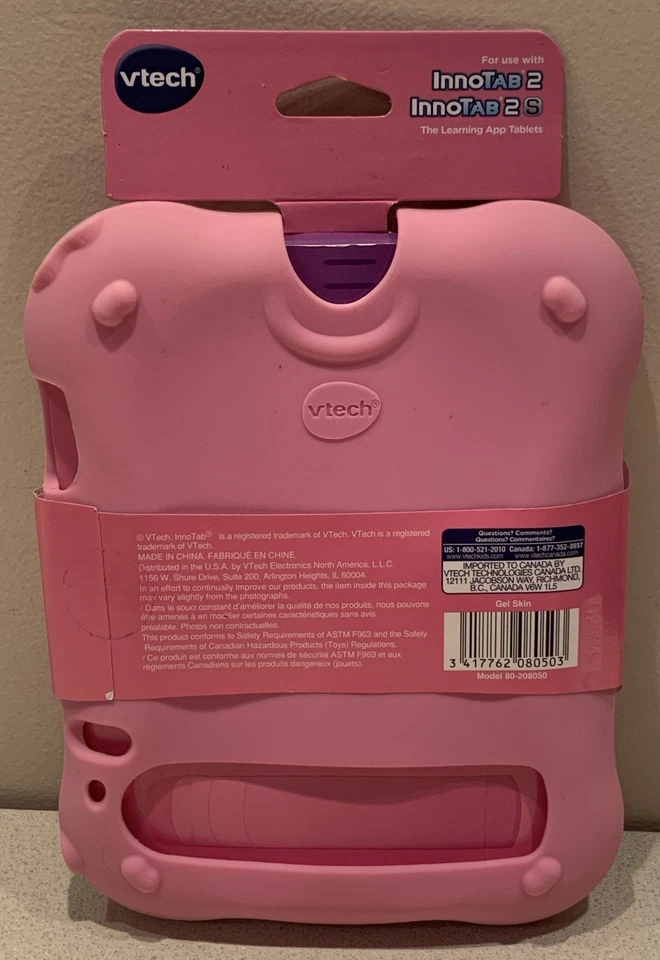 Vtech Innotab 2 2S Gel Skin Case Cover Protector for Innotab 2 or 2S Pink.  NEW - Image 2 of 4