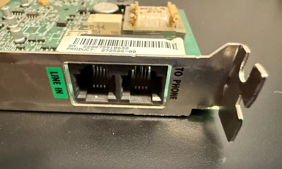 Gateway / 3Com 0613 1.012.0613-C 56k ISA Dial Up Modem w/ wake on ring cable - Image 3 of 4