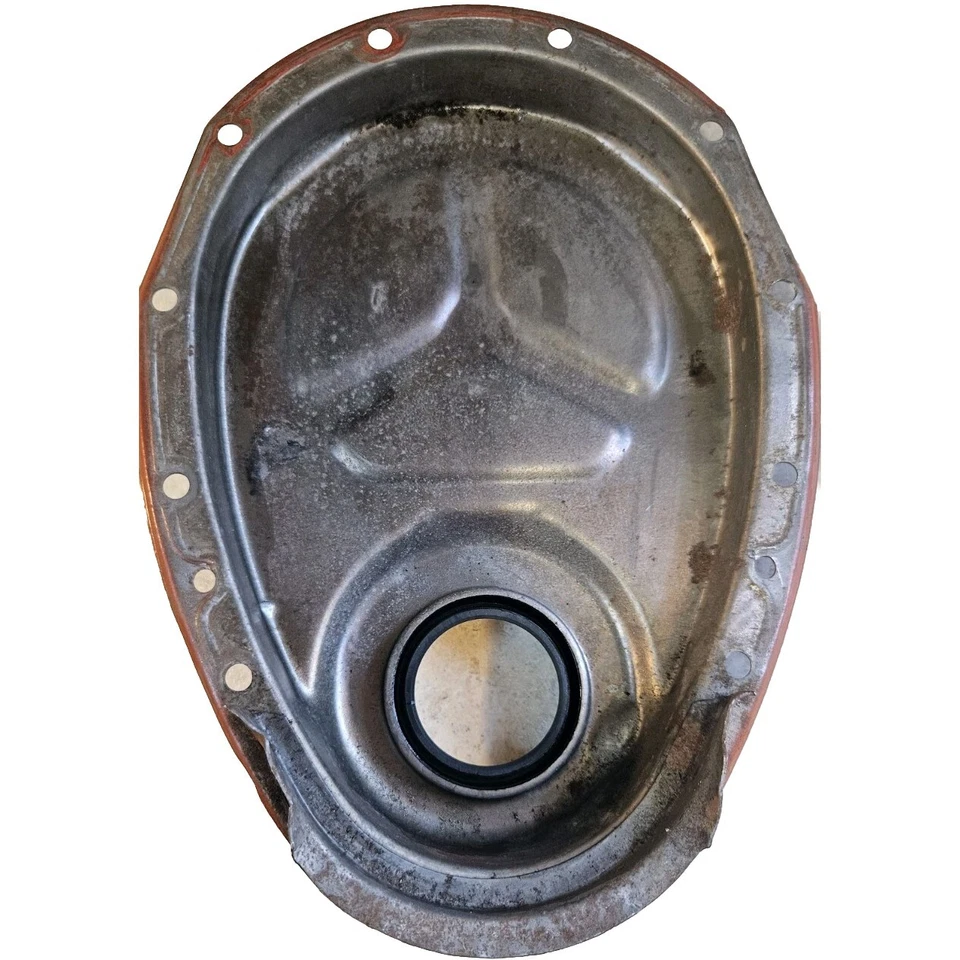 1966 Chevrolet Chevelle Corvette Nova 327 350 SBC AOR Timing Cover Orange - Image 2 of 4