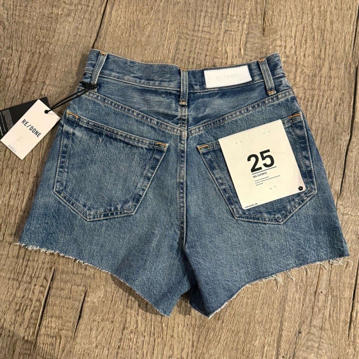 Re/Done 50s Cutoff Denim Shorts. NWT. SIZE 25. RETAIL- $200
