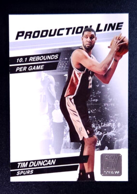2010-11 Donruss Production Line /999 Tim Duncan #32 HOF