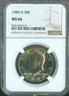 1989-D HALF DOLLAR KENNEDY NGC MS-66 QUALITY✔️