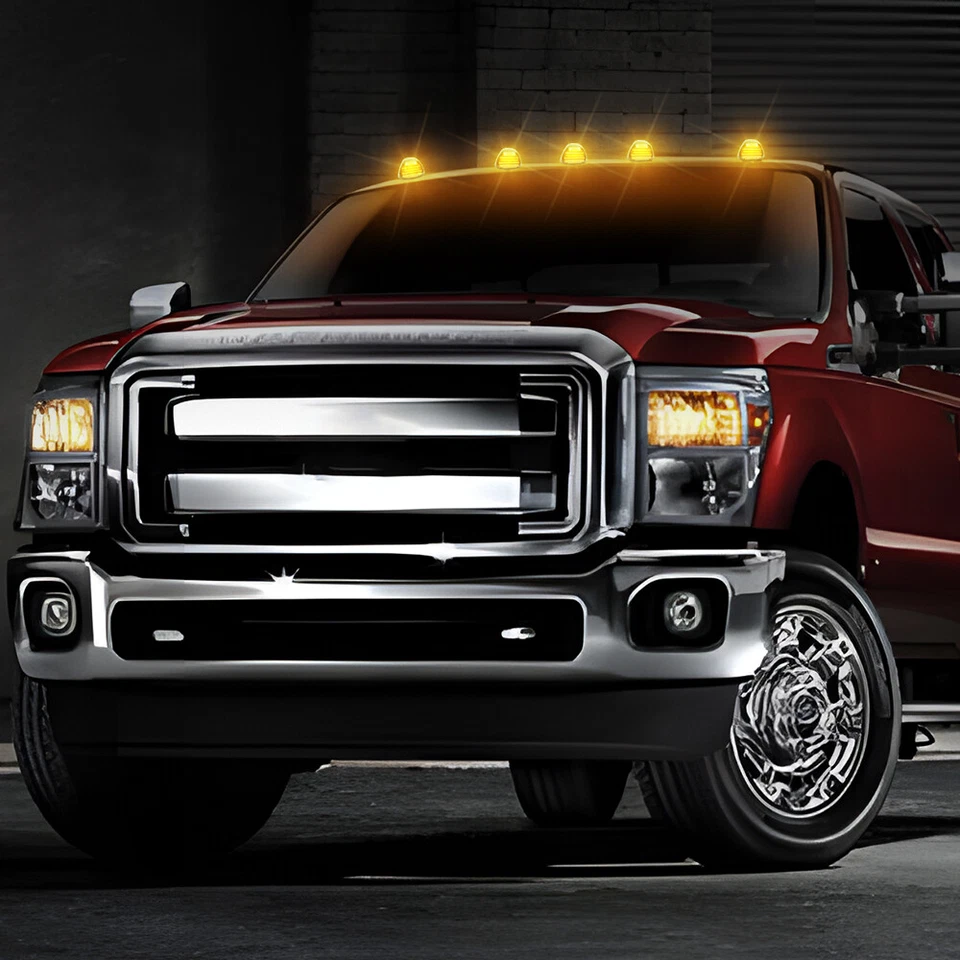 For 1999-2016 Ford F250 F350 F450 Super Duty LED Cab Roof Marker Running Lights - Image 3 of 4