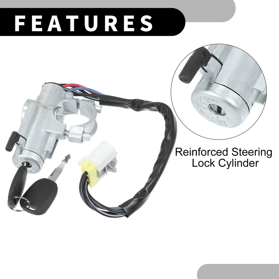 Ignition Switch Door Lock Cylinder For Nissan D21 M.T 1990-1994 Pickup M.T 95-96 Foto 4 de 4