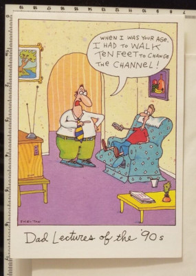 DAD LECTURES OF THE 90'S Happy Father's Day Greeting Card