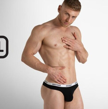 New aussieBum Essential Thong, Black, Large