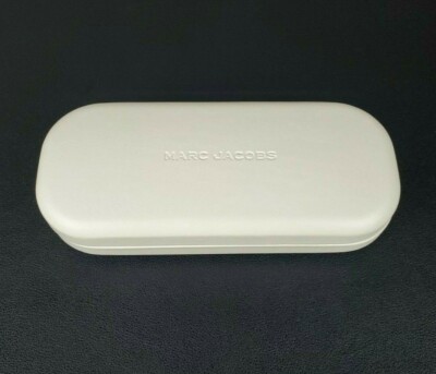 MARC JACOBS White LOGO Leatherette HARD Clamshell SUNGLASSES  display picture 3