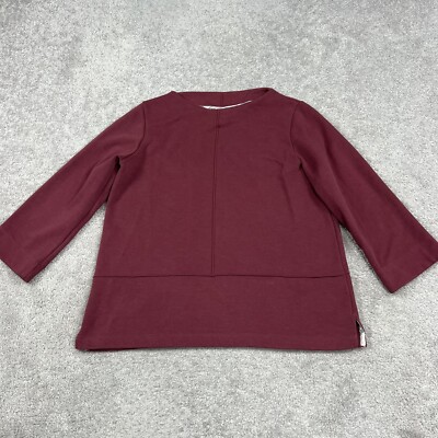 Barbour Top Women's 12 Murray Overlay Tartan Collection Maroon Red