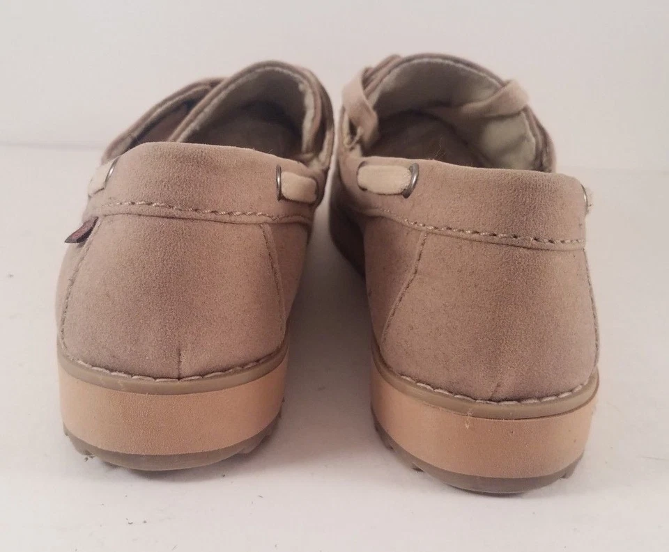 Zapatos cómodos para barco Big Buddha de tela de cáñamo tostado con cordones para mujer 7,5 M Foto 3 de 4