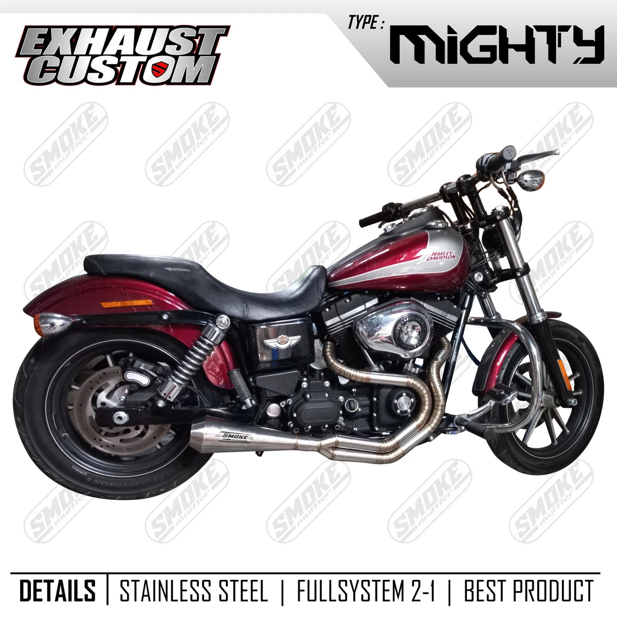 Exhaust Fit Harley Davidson Dyna FXD SUPER GLIDE 2000 2013