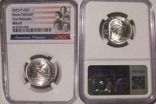 2023 P Maria Tallchief 25c NGC MS 67 American Women Quarter FIRST RELEASES