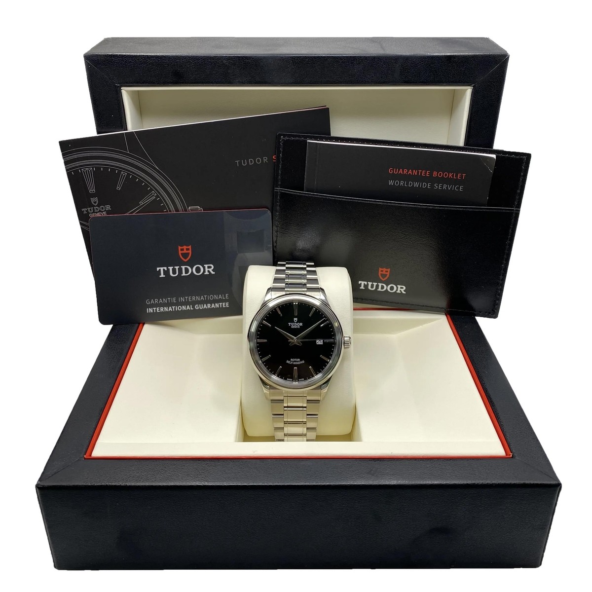 Tudor Style 41mm Stainless Steel Black Dial Automatic Men Watch