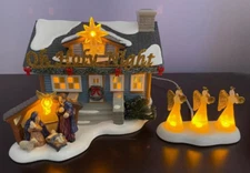 Dept 56 Xmas Lane Series "Oh Holy Night House" NIB, Lighted Ceramic Collectible