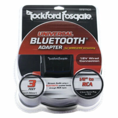 Rockford Fosgate RFBTRCA Universal Bluetooth Adapter to RCA Wireless Streaming
