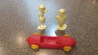 VTG MARX HANNA- BARBERA PRODUCTION THE FLINTSTONES PLAYSET BETTY, BARNEY & CAR