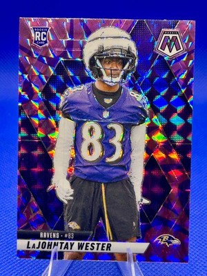 2025 Panini Mosaic Football LaJohntay Wester Purple Mosaic Prizm #366 RC